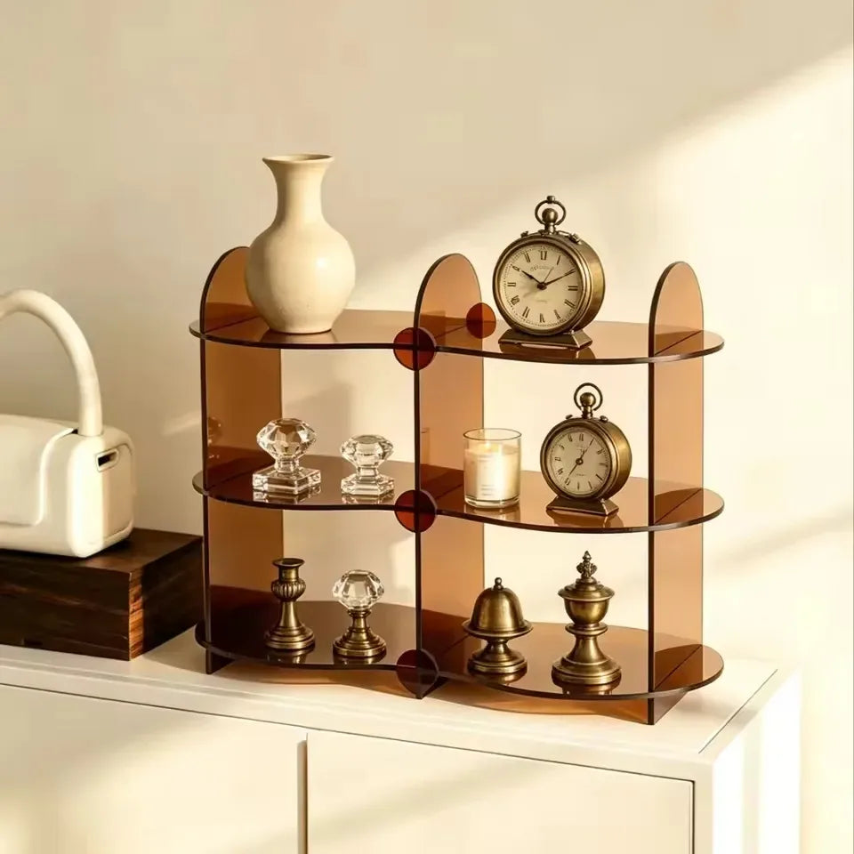 Clear Acrylic Mug & Tea Display Rack
