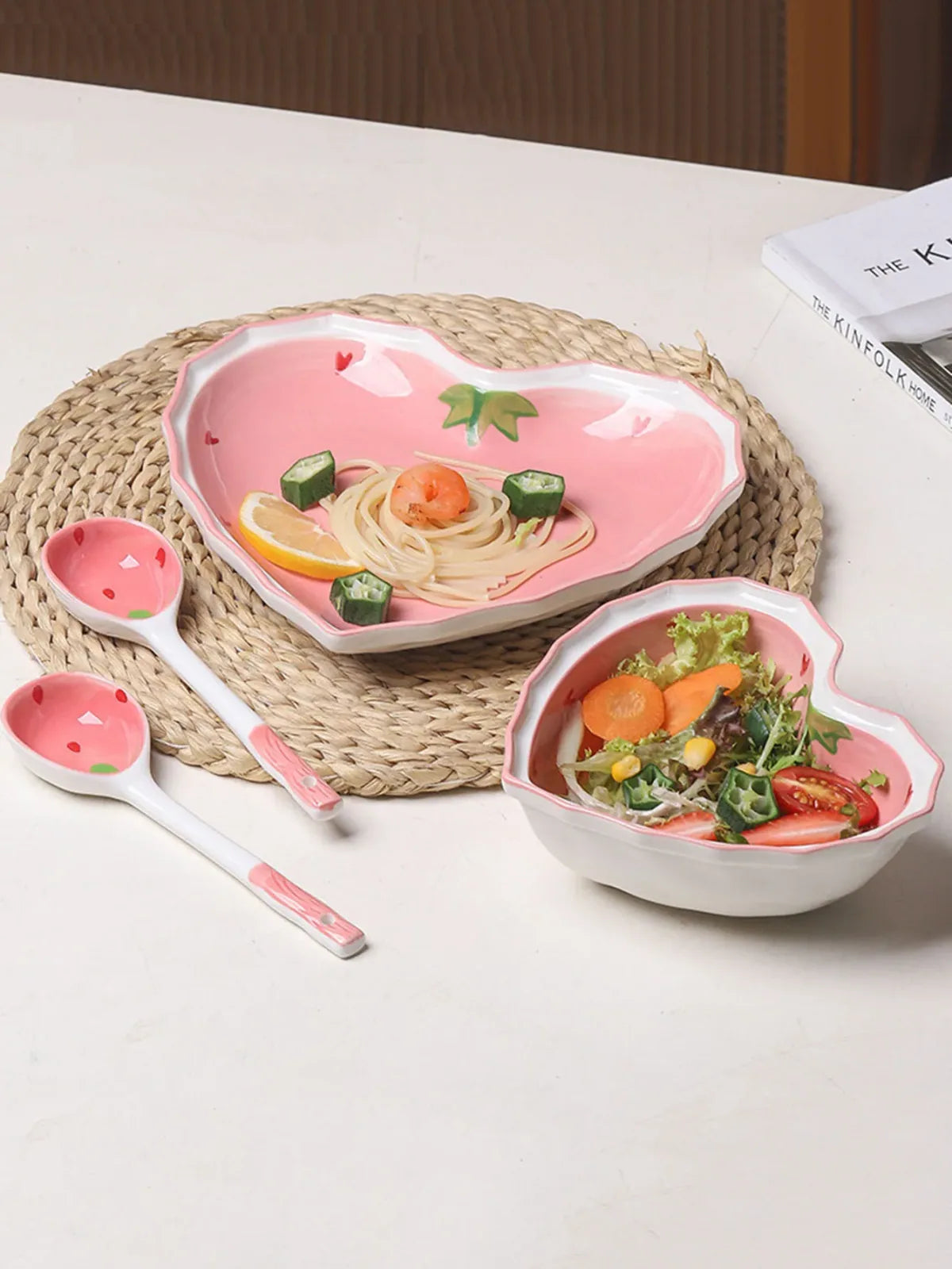Fraise Strawberry Ceramic Set