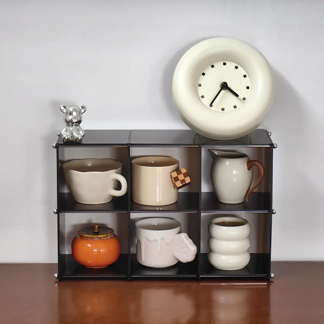 Clear Acrylic Mug & Tea Display Rack